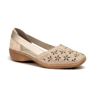 Półbuty Rieker 41356-60 Beige