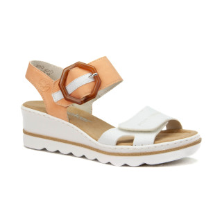Sandały Rieker 67476-38 White Combination