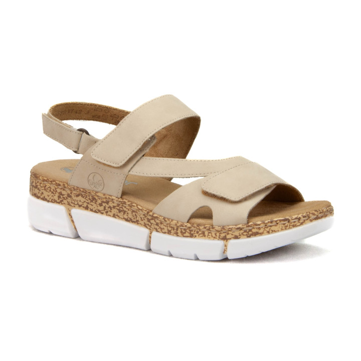Sandały Rieker V2366-60 Beige
