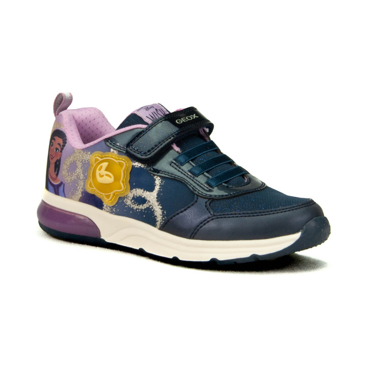 Półbuty Geox J458VA 0ANAJ CF48Q NAVY/LAVENDER