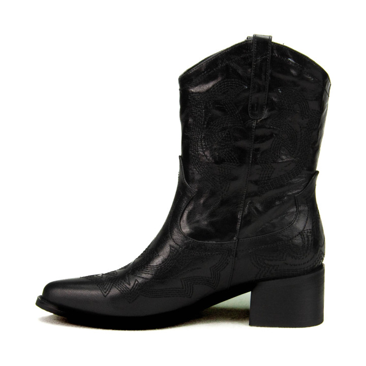 Kowbojki Loretta Vitale C2439306 Black Leather EMB.