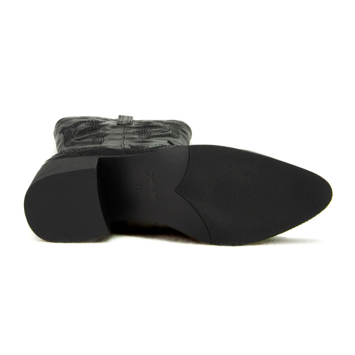Kowbojki Loretta Vitale C2439306 Black Leather EMB.