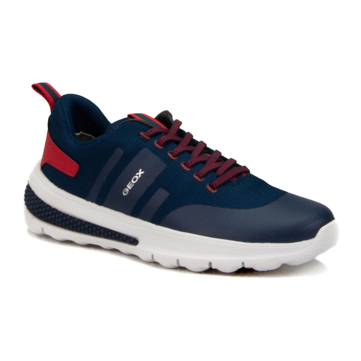 Półbuty Geox J ACTIVART B - ELAS+TRANSF.TPU J46LTB 0159J C0735 Navy/Red