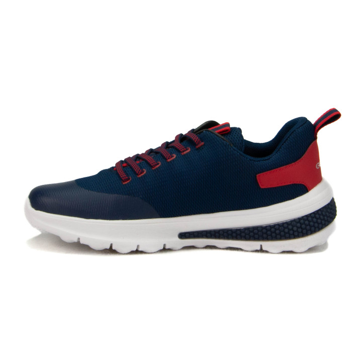 Półbuty Geox J ACTIVART B - ELAS+TRANSF.TPU J46LTB 0159J C0735 Navy/Red