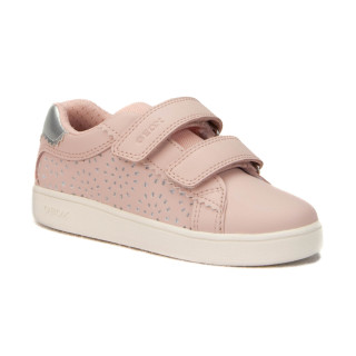 Półbuty Geox J ECLYPER A - SYNT.LEA J44LRA 000BC C8237 LR ROSE/SILVER