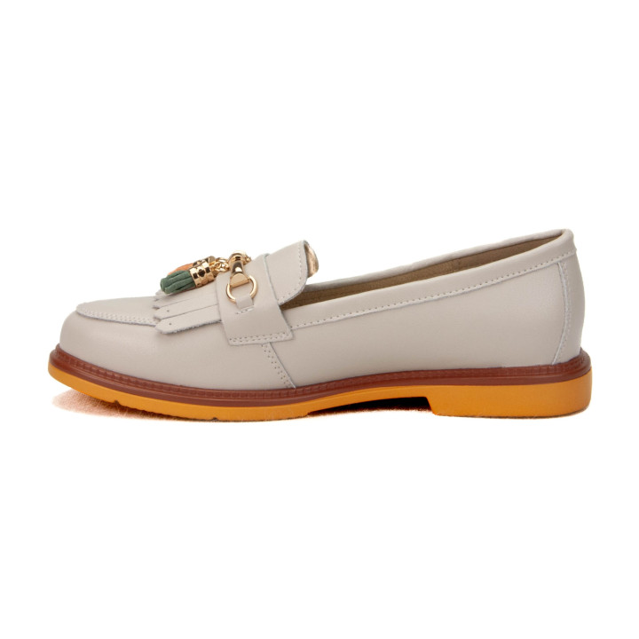 Półbuty S.Barski LR51-768 Beige/Orange