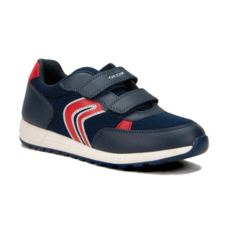 Półbuty Geox J ALBEN B. C - MESH+GEOBUCK J459EC 01454 C0735 Navy/Red