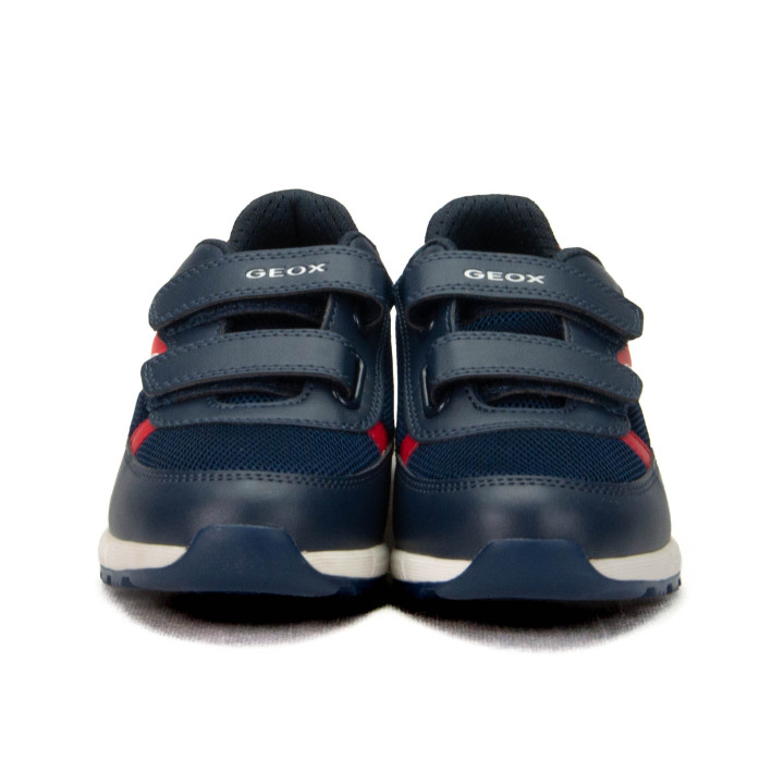 Półbuty Geox J ALBEN B. C - MESH+GEOBUCK J459EC 01454 C0735 Navy/Red