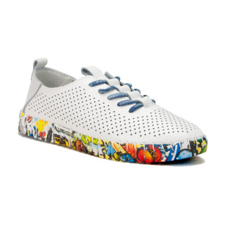 Półbuty Artiker 52C1382 White-Navy