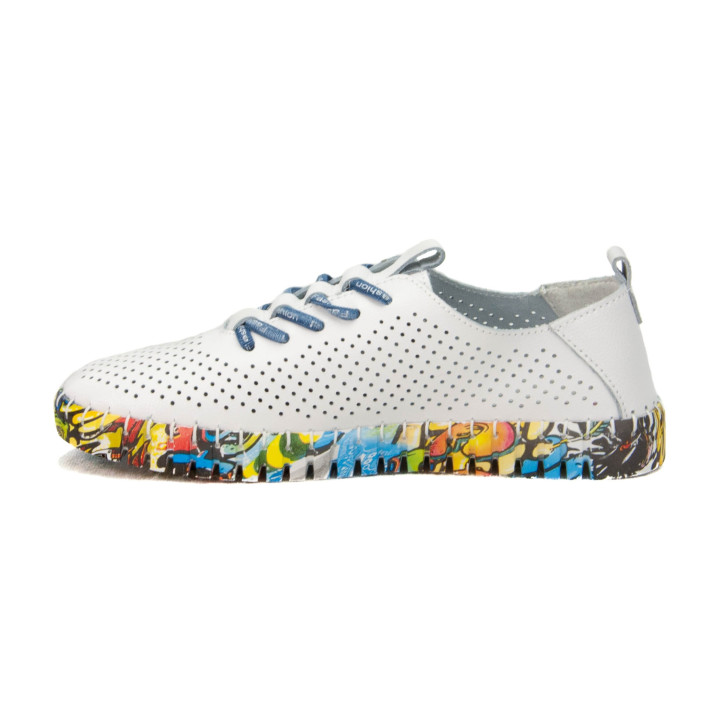 Półbuty Artiker 52C1382 White-Navy