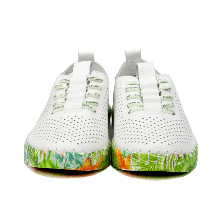 Półbuty Artiker 52C1381 White-Green