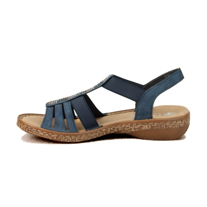 Sandały Rieker 628G7-14 954 Blue