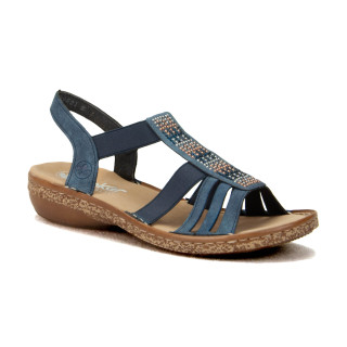 Sandały Rieker 628G7-14 954 Blue