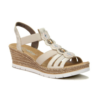 Sandały Rieker 619B2-60 2296 Beige