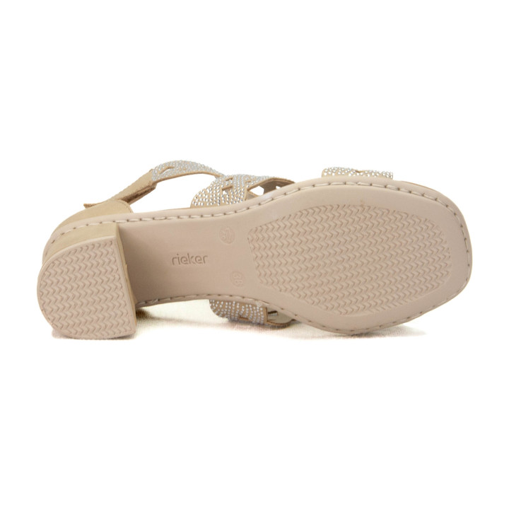 Sandały Rieker 64773-61 524 Beige