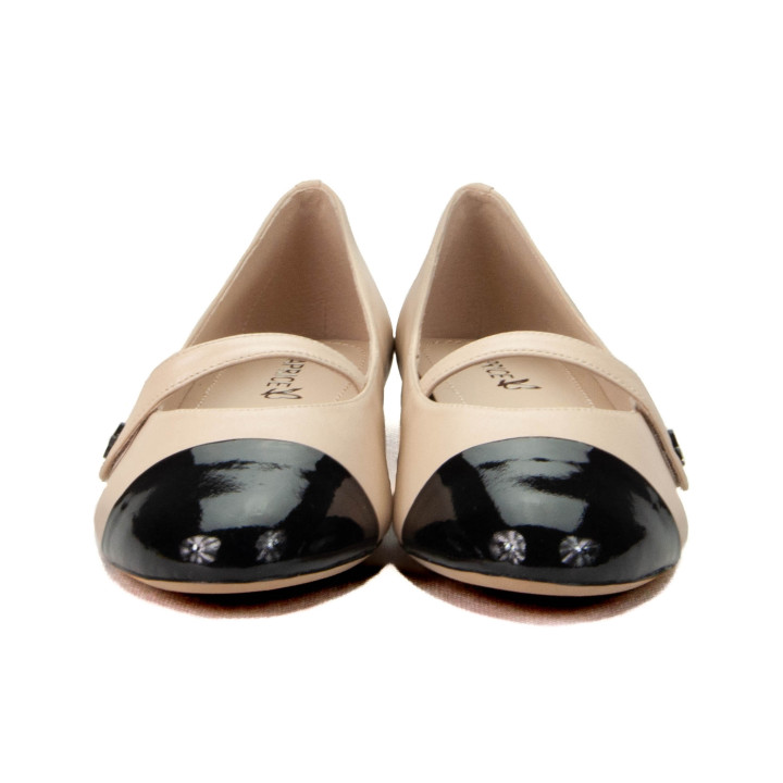 Baleriny Caprice 9-22116-44 415 M2210644 Beige/Black