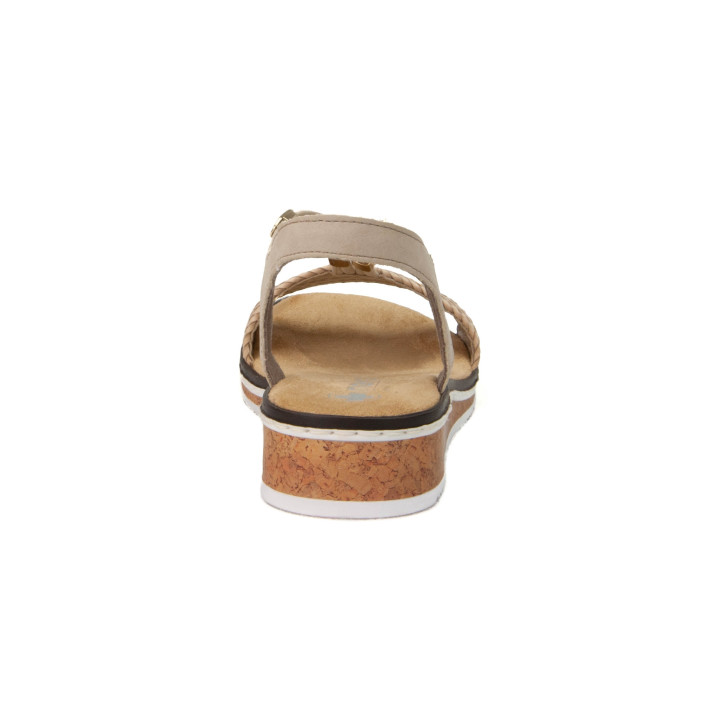 Sandały Rieker V3662-62 197 Beige