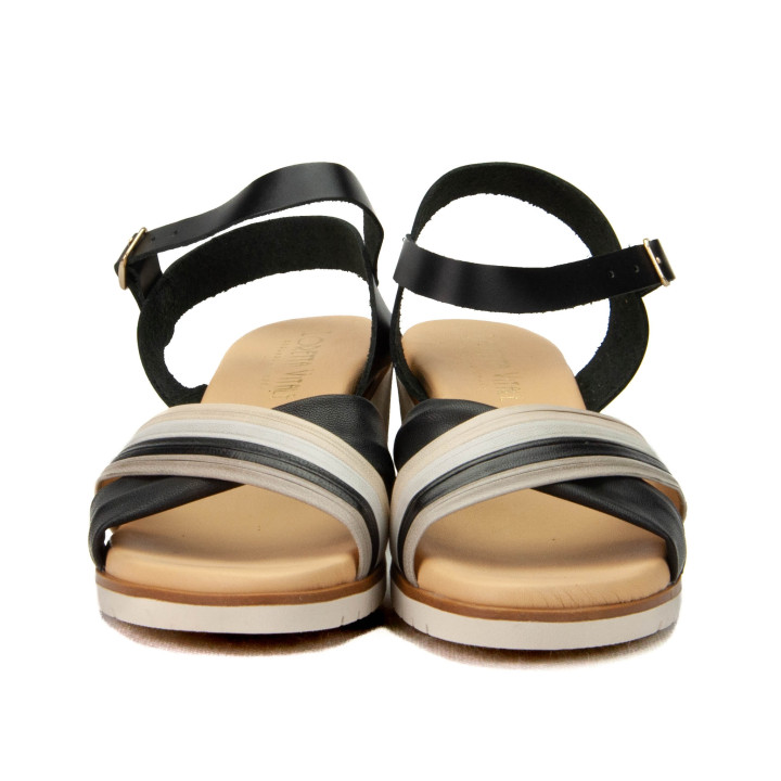 Sandały Loretta Vitale 867 Tub Negro.Grises/Vaq Negro