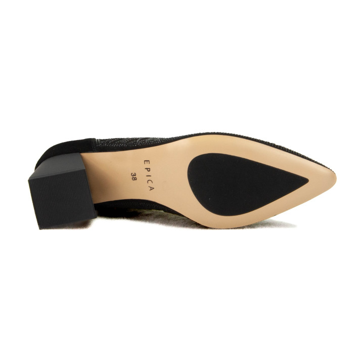 Czółenka Epica K3K360018B 01 - I P003 Black Goat Suede