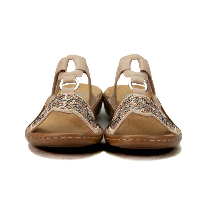 Klapki Rieker 608K2-31 Pink