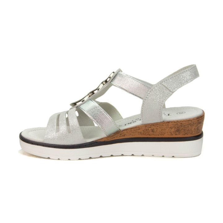 Sandały T.Sokolski KEN L25-619 SILVER Srebrny