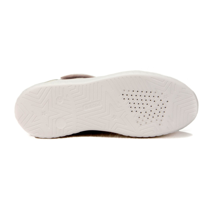 Półbuty Geox J MIKIROSHI A - SYNT.LEA J55DVA 000BC C1B1M Dove Grey/Lt Ivory 36-39