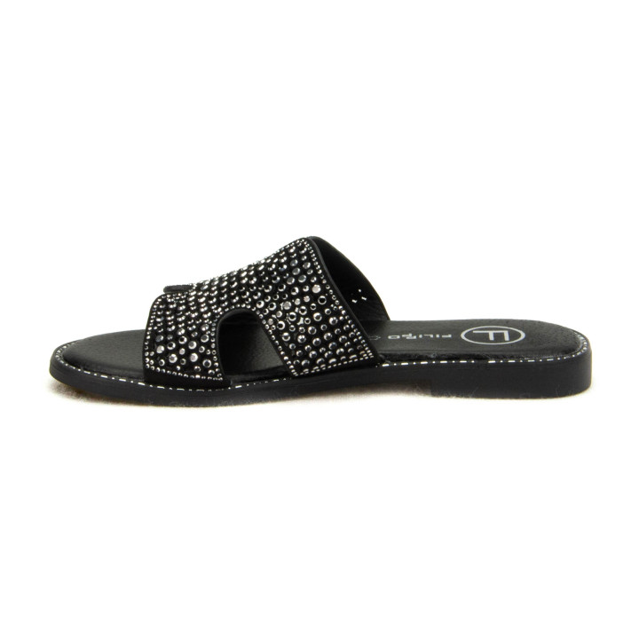 Klapki Filippo DK6973/25 BK Czarny