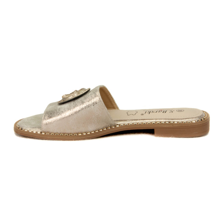 Klapki S.Barski KV51-007 LT.Gold