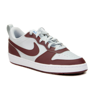 Nike COURT BOROUGH LOW RECRAFT (GS) DV5456 006 Pure Platinum/Dark Team Red