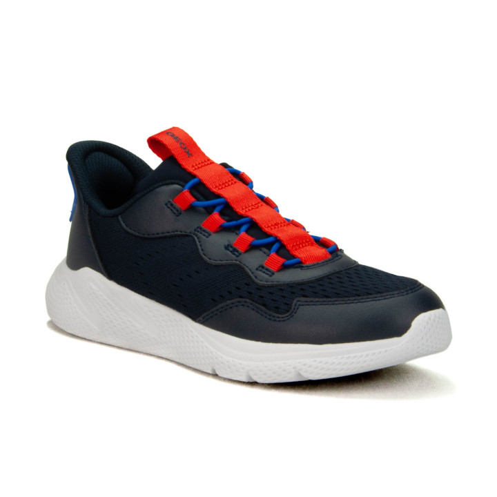 Półbuty Geox J SPRINTYE FAST IN C - MESH+GE J56NQC 01454 C0735 Navy/Red