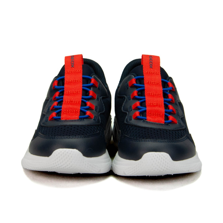 Półbuty Geox J SPRINTYE FAST IN C - MESH+GE J56NQC 01454 C0735 Navy/Red
