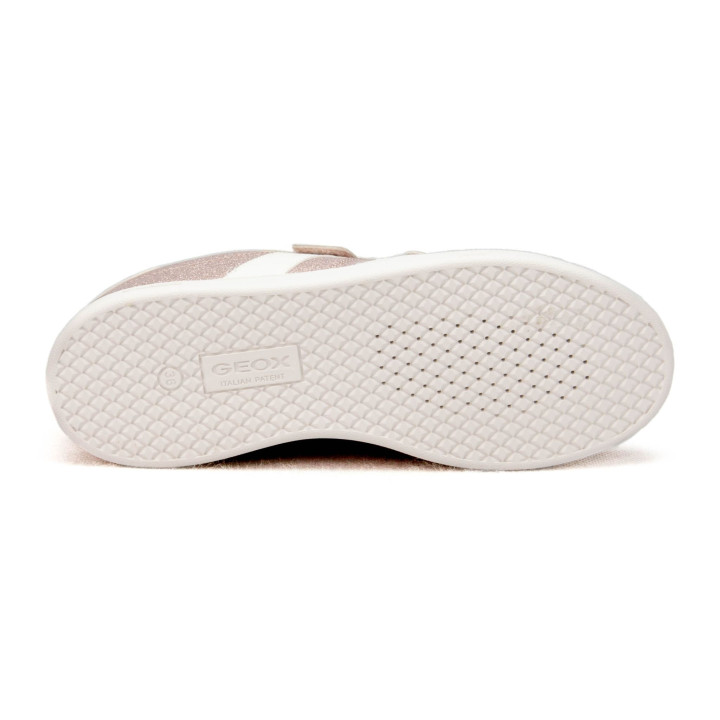 Półbuty Sneakersy Geox J ECLYPER J45LRA 0QDBC C8W1Z Lt Rose/White