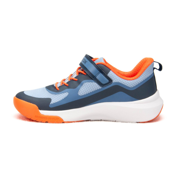 Półbuty Sneakersy Geox J PRO-RAN J65P7F 01454 C0659 Navy/Orange