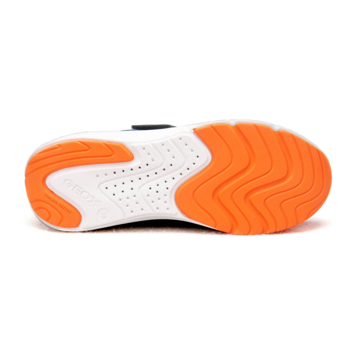 Półbuty Sneakersy Geox J PRO-RAN J65P7F 01454 C0659 Navy/Orange