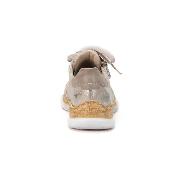 Półbuty Sneakersy Rieker N4221-90 METALIC