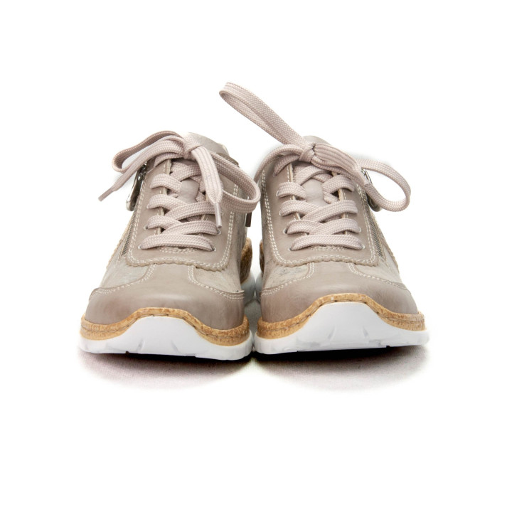Półbuty Sneakersy Rieker N4221-90 METALIC