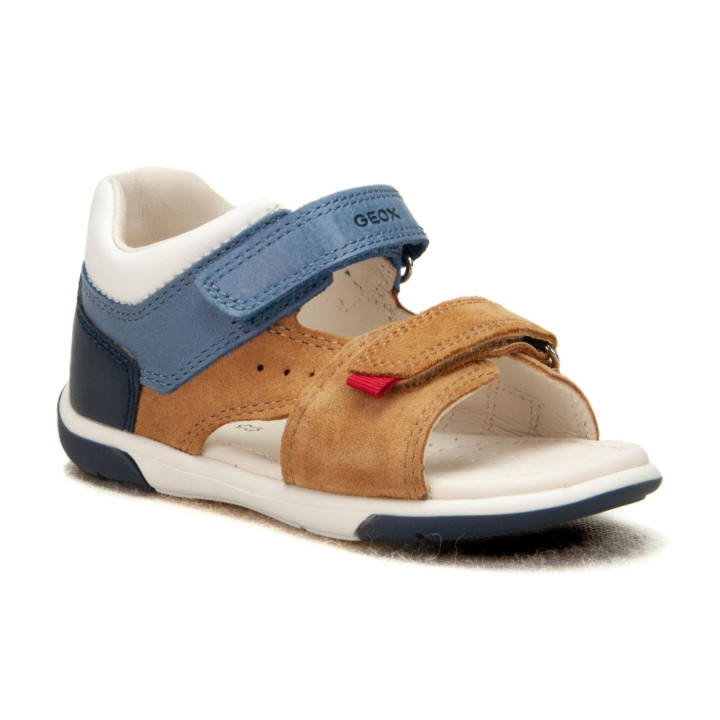 Sandały Geox B SANDAL ZAPITO B - SUE+WAX LE B556EB 022CL C5G4M CARAMEL/ DK BLUE