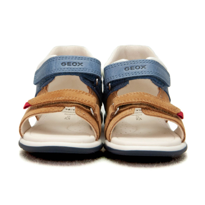 Sandały Geox B SANDAL ZAPITO B - SUE+WAX LE B556EB 022CL C5G4M CARAMEL/ DK BLUE