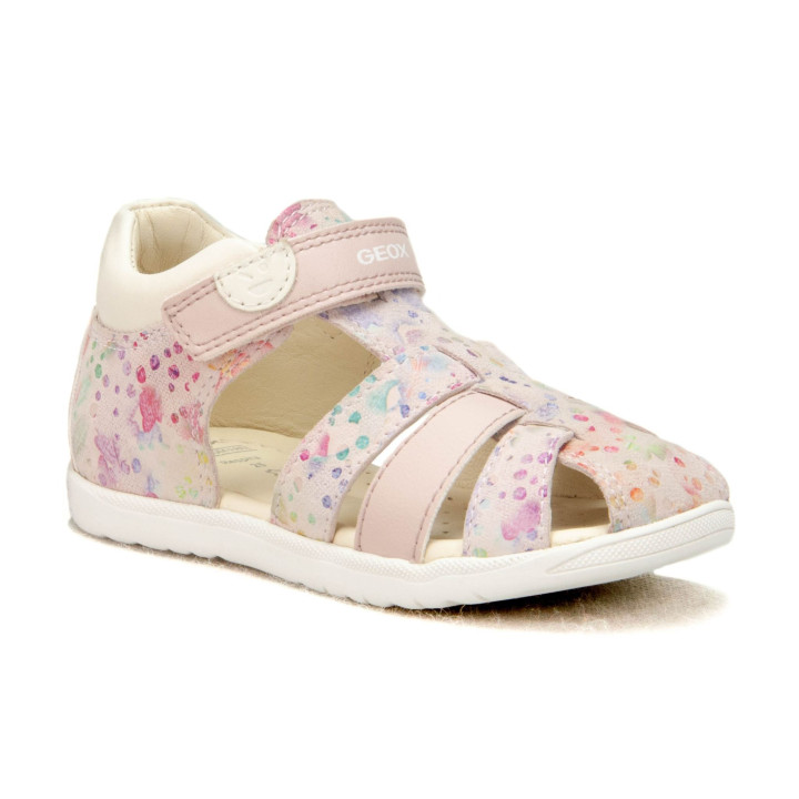 Sandały Geox B S.MACCHIA G. B - PR.GO SU+SY B254WB 007BC C8W0G LT ROSE/MULTICOLOR