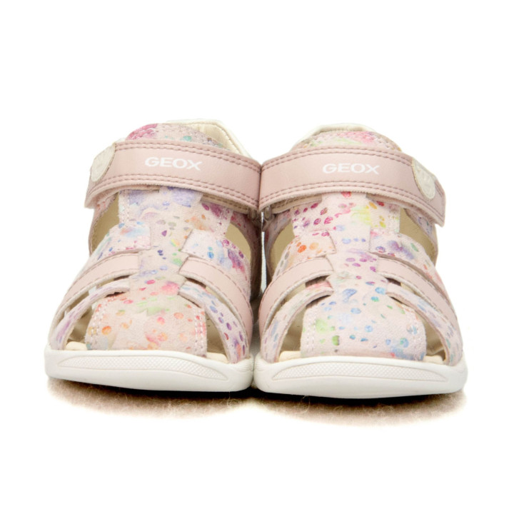Sandały Geox B S.MACCHIA G. B - PR.GO SU+SY B254WB 007BC C8W0G LT ROSE/MULTICOLOR
