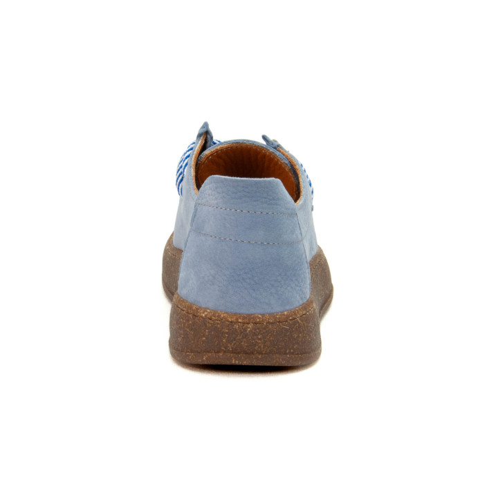 Półbuty Ravini 241094 BABY BLUE NUBUCK