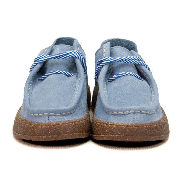 Półbuty Ravini 241094 BABY BLUE NUBUCK