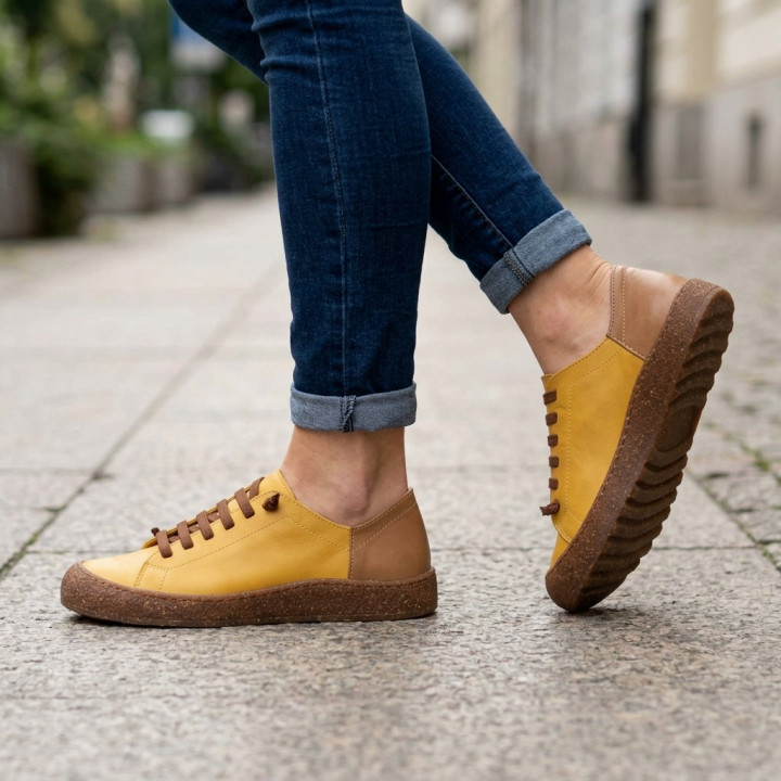 Półbuty Sneakersy Ravini 1301 TAWNY OLIVE